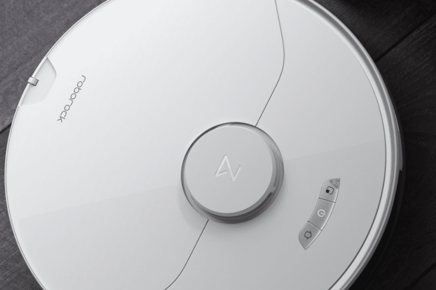 Man sieht den Roborock G10 von oben.